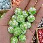 Tiny Heart Embeded Resin Beads 16mm Glossy Mixed Colors 20pcs 6