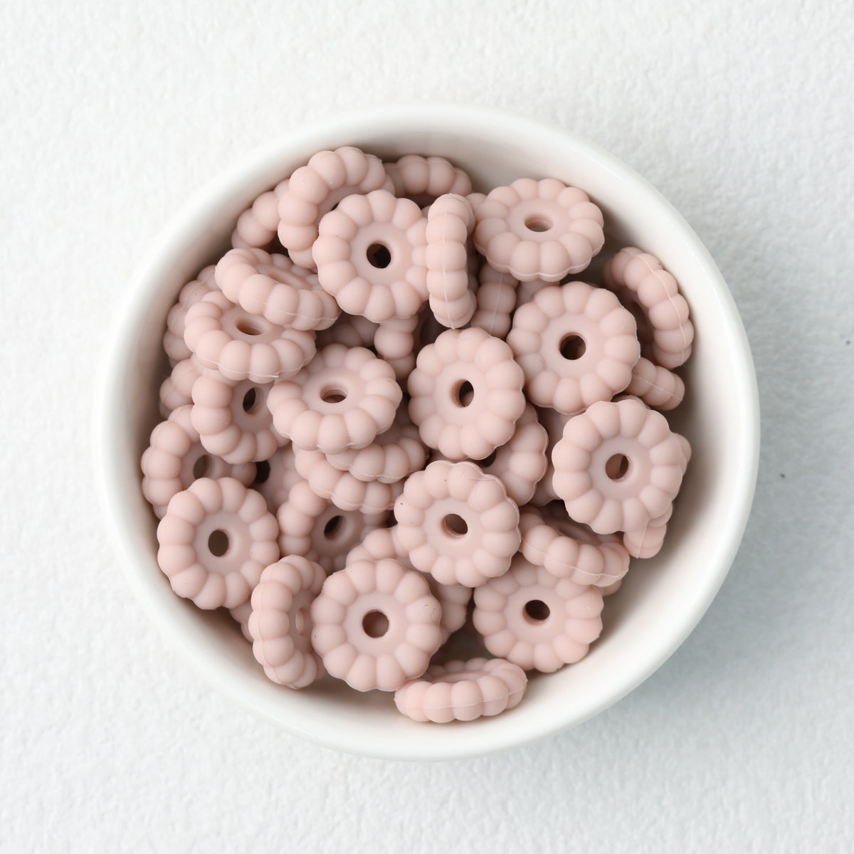 50pcs 12mm 15mm Disc Silicone Beads Solid Colors Smooth Matte