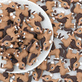 3D Brown Horse Shape Silicone Focal Beads 20 pcs