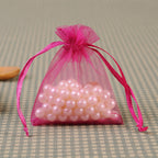 Organza Drawstring Bags Rectangular 30x40cm Solid Colors 100pcs 22