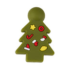 Silicone Focal Beads Christmas Tree Snowman Stocking 20pcs 12