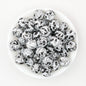 15mm Printed Silicone Beads Cartoon Character Designs 50pcs 5