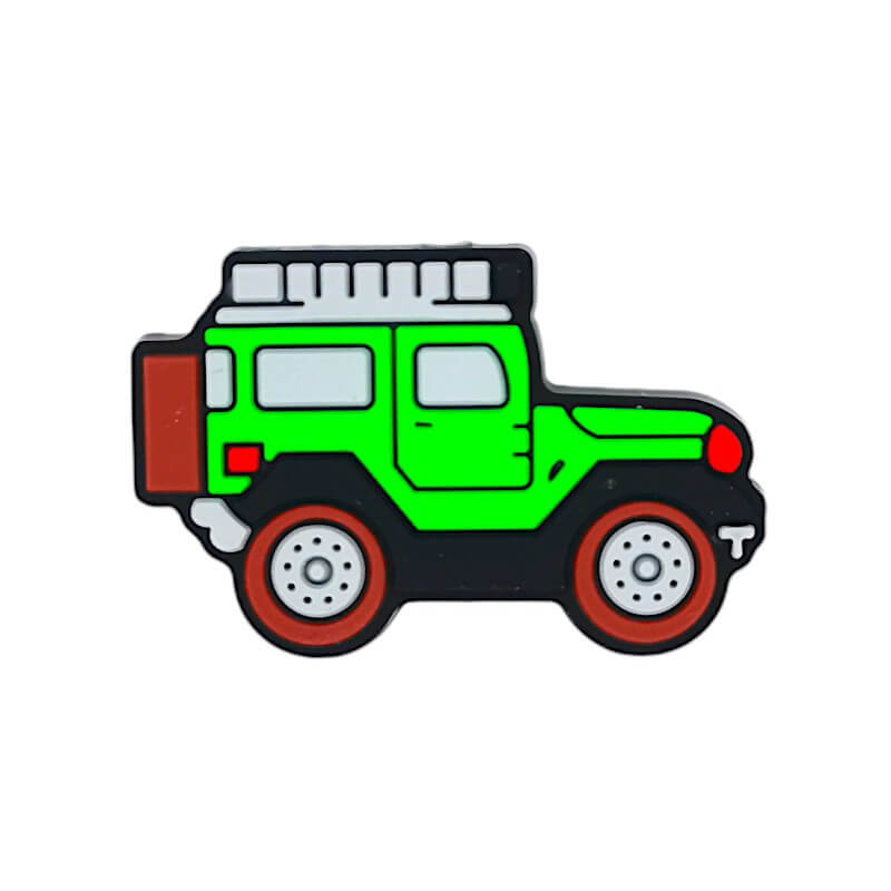 Silicone Focal Beads Off Road Vehicle Jeep Shape Trio 20pcs 2