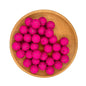 15mm Silicone Beads Crackle Printed Multi Color 50pcs 9