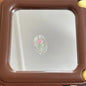 Transparent Oval Acrylic Beads 21mm Rose Pattern 10pcs 3