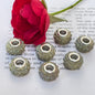 Acrylic Rose Spacer Beads 14mm Large Hole 50pcs 8