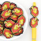  Lion Father Cub Silicone Focal Beads 20Pcs