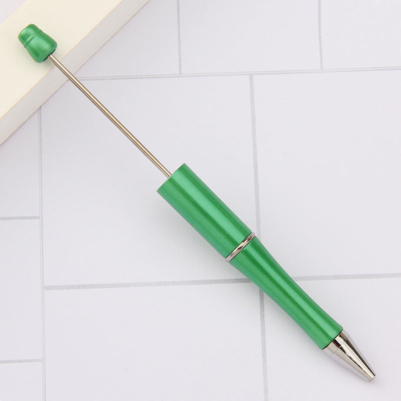 Beadable Pens Wholesale, Matte Plastic Ballpoint Ink Colorful Barrel, 11.5mm x 145mm