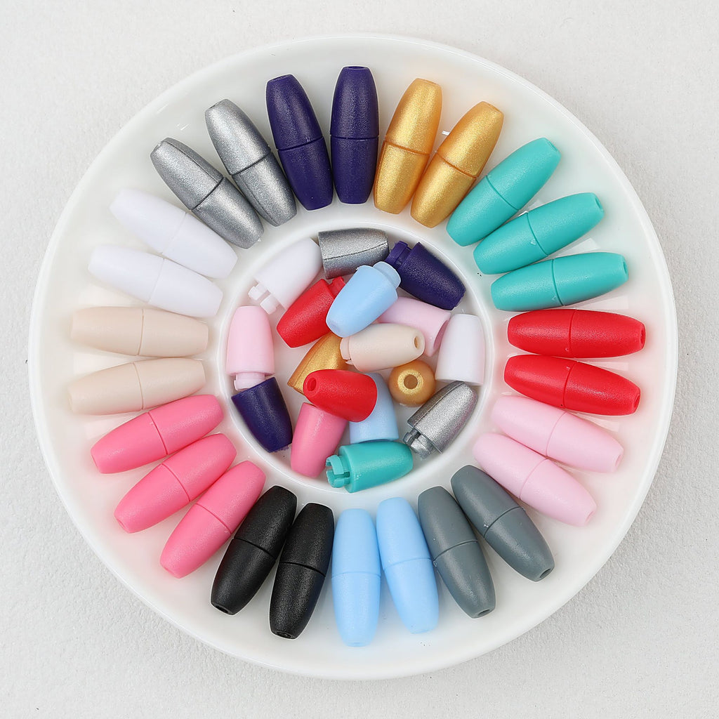 Breakaway Barrel Clasps Safety Connectors Colorful 100pcs 24.5mm