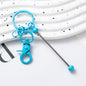 Beadable Gradient Color DIY Metal Keychain