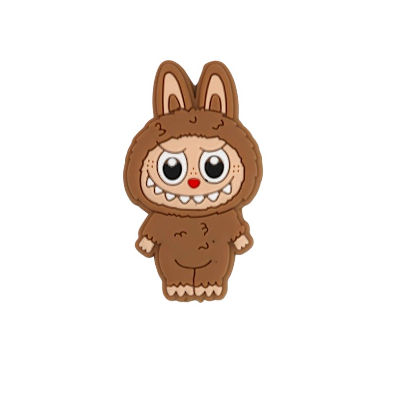 Silicone Focal Beads Bunny Characters Standing Upright 20pcs 7