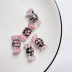Hand Painted Wave Point Candy Acrylic Beads 14mm 5pcs 4