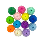 Bubblegum Round Rhinestone Beads 20mm Acrylic Transparent 50pcs