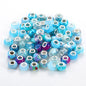Resin Spacer Beads 9x14mm Multi-Color Textured 100pcs 7