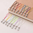 Colorful Phone Strap Keychain Mini Lobster Clasp Nylon Cord 50pcs