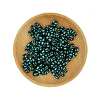 Silicone Focal Beads Cactus Bold Contrasting Patches 20pcs 10