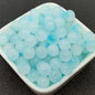 Dual Color Round Glass Beads 8mm Gradient Painted 100pcs 18