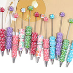 Clay Ribbon Butterfly Beadable Pen 5 Pcs 2