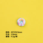 Plating Sweet Bow Doughnuts Resin Beads Glossy Pastel Colors 10pcs 3
