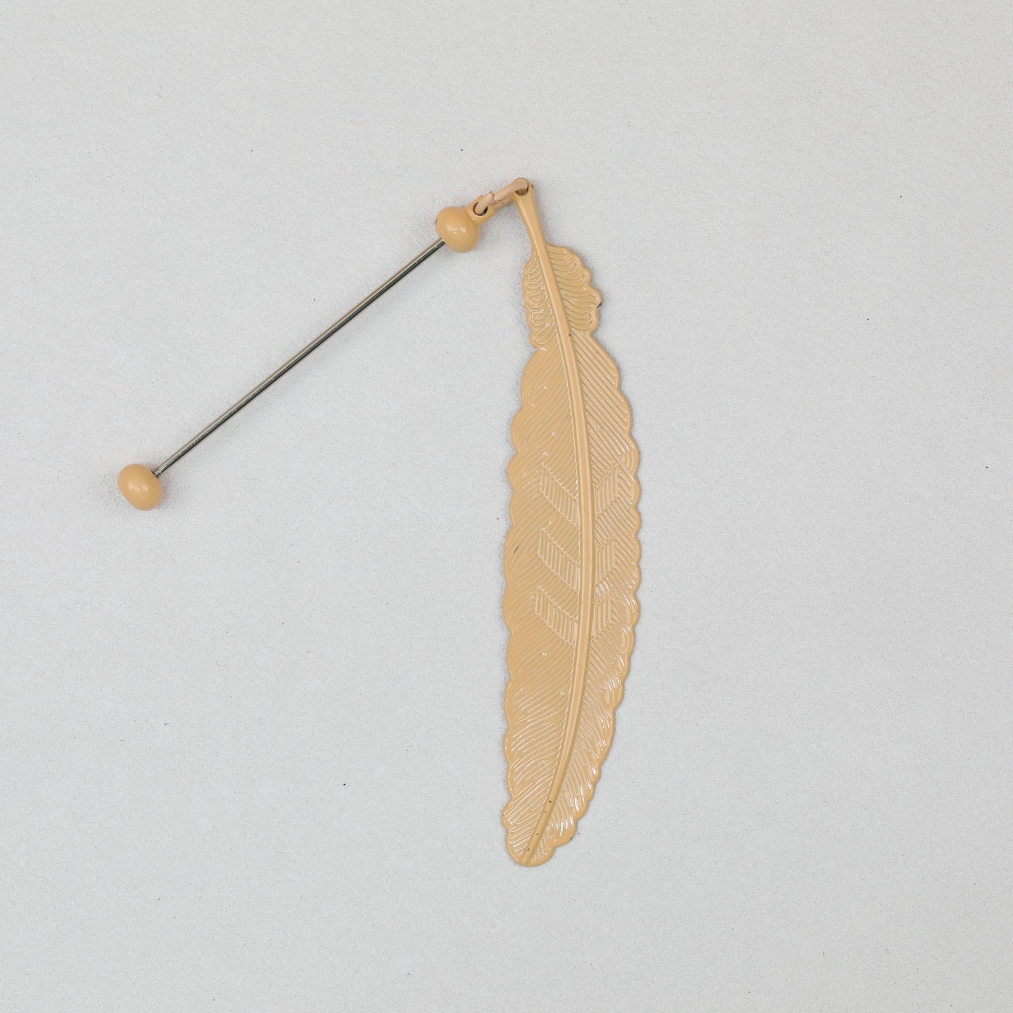 Beadable Feather Bookmarks Metal Colorful Detailed 13g