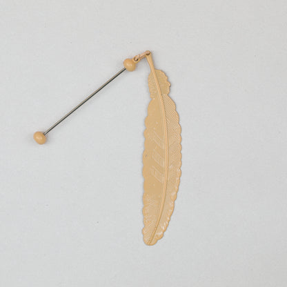 Beadable Feather Bookmarks Metal Colorful Detailed 13g