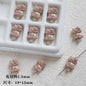 Double Kitty Stack Metal Beads 19mm Painted Alloy 10pcs 10