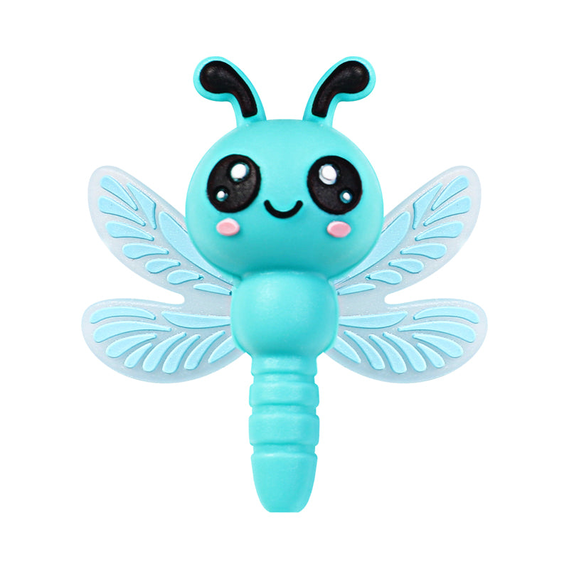 3D Cute Dragonfly Silicone Focal Beads 20Pcs  12
