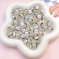 Transparent Cat Rabbit Acrylic Beads 16mm Playful Faces 2pcs 7