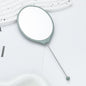 Beadable Plastic Mirror Handheld Oval