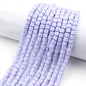 Cube Clay Beads 6mm Solid Color Polymer Matte Finish 10strands 15