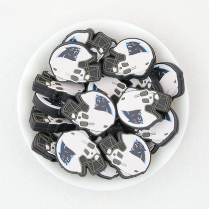 NFL Teams Silicone Focal Beads Football Helmet Design 20pcs 15