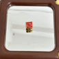 Square Acrylic Beads 14mm Glossy Gold Frame HK Kitty 10pcs 5
