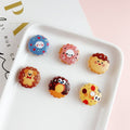 Cute 16mm Acrylic Double-Sided Printed Cookie Round Beads 20pcs 2