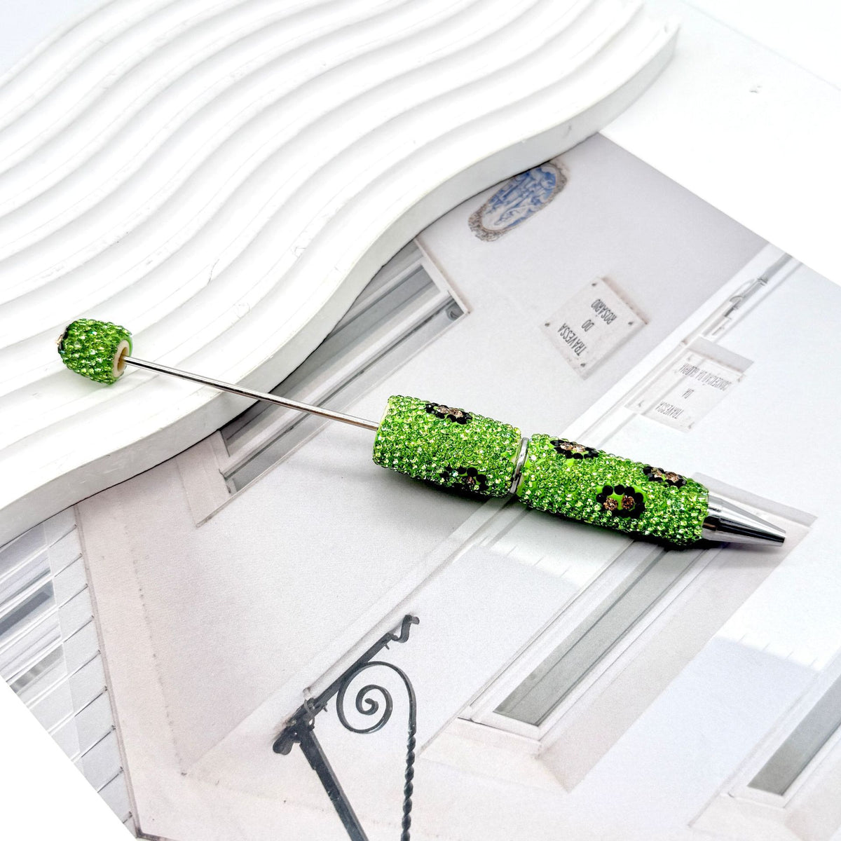 Beadable Pen Double Pack Leopard Print 18