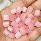 Gradient Color Cylindrical Resin Beads 8mm Glitter Effect 10pcs 11