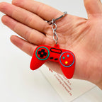 PVC Game Controller Keychain Creative Colorful Matte Finish 6