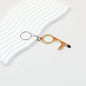 No Touch Door Opener Touchscreen Keychain Multifunctional Alloy - Plating Gold