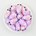 3D Pink Butterfly Dwarf  Silicone Focal Beads 20Pcs  2