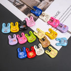 Painted Handbag Acrylic Beads 25mm Cartoon Pattern Bright Colors 10pcs