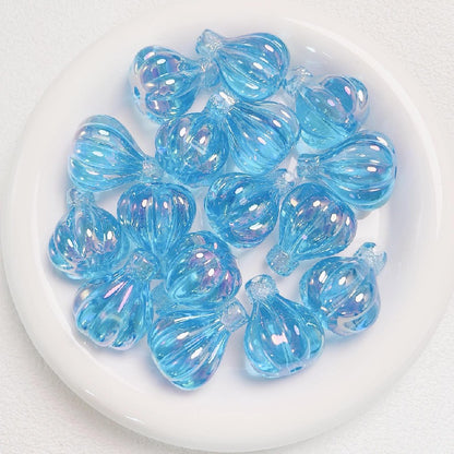 Transparent Hot Air Balloon Acrylic Beads 30x25mm Glossy Pastel 5pcs 6