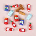Silicone 3D Focal Beads Jam Bottle Mini Jars Bright Colors 20pcs 4