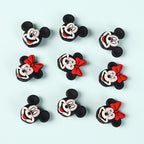 Silicone 3D Focal Beads Mickey Minnie Iconic Characters Vibrant Colors 5