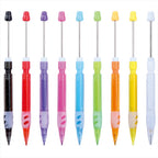 Beadable Mechanical Pencil Translucent Glittered Plastic Barrel 0.5mm