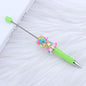 Beadable Pen with Heart Confetti and Rhinestone 8
