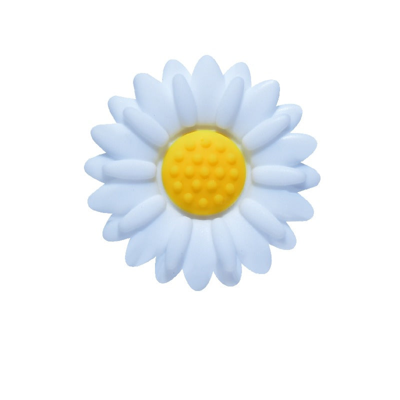 Silicone Focal Beads Daisy Sunflower Round Layout 20pcs 4