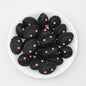 Cute 3D Glitter Dumpling Silicone Focal Beads 20pcs 10