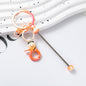 Beadable Gradient Color DIY Metal Keychain