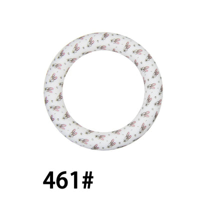 65mm Printed Round Silicone Rings 461