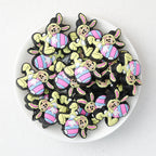 Easter Bunny Ears Mickey Silicone Focal Beads 20Pcs  2