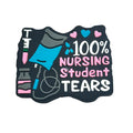 Silicone Focal Beads Nursing Student Tears Colorful IV Bag Design 20pcs